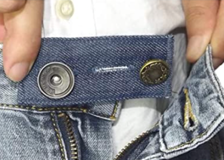 Button extender for jeans